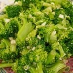 Korean Broccoli side dish in a bowl.