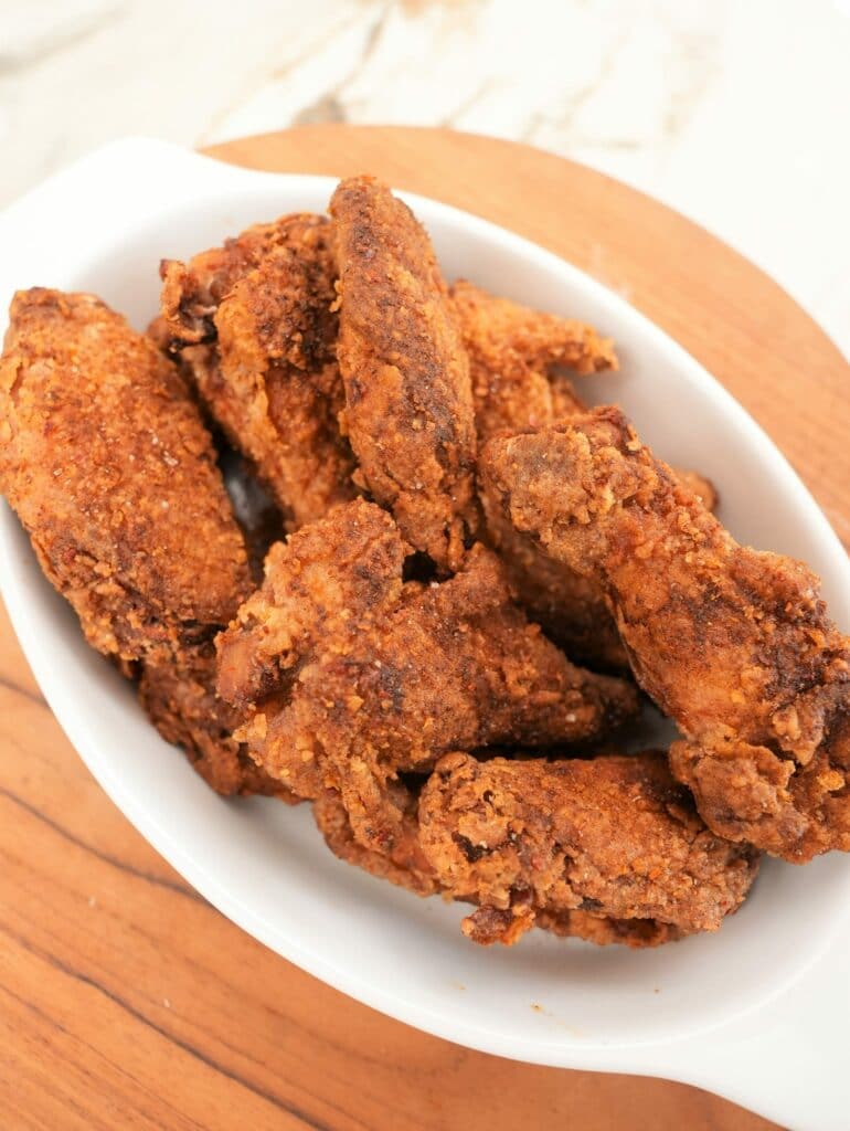 Plate of Five Spice Chicken Wings