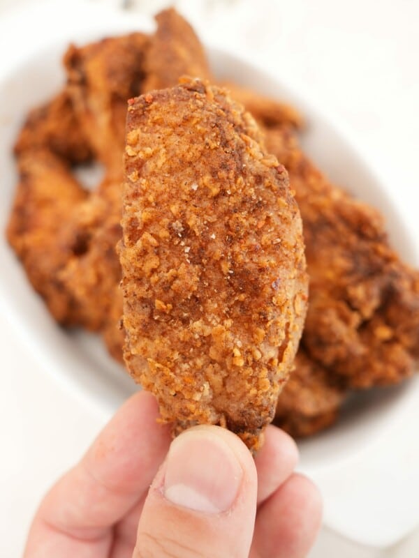 Crispy Five Spice Chicken Wings in hand