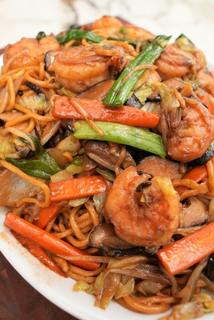 what%ca%bcs in shrimp lo mein