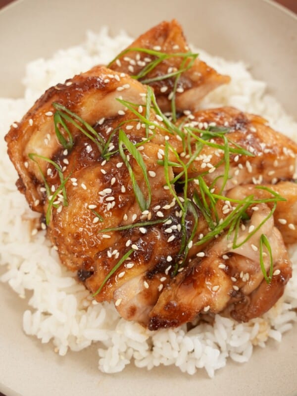 Chicken Teriyaki on a plate