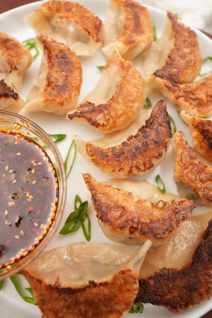 Vegetable Dumplings close up