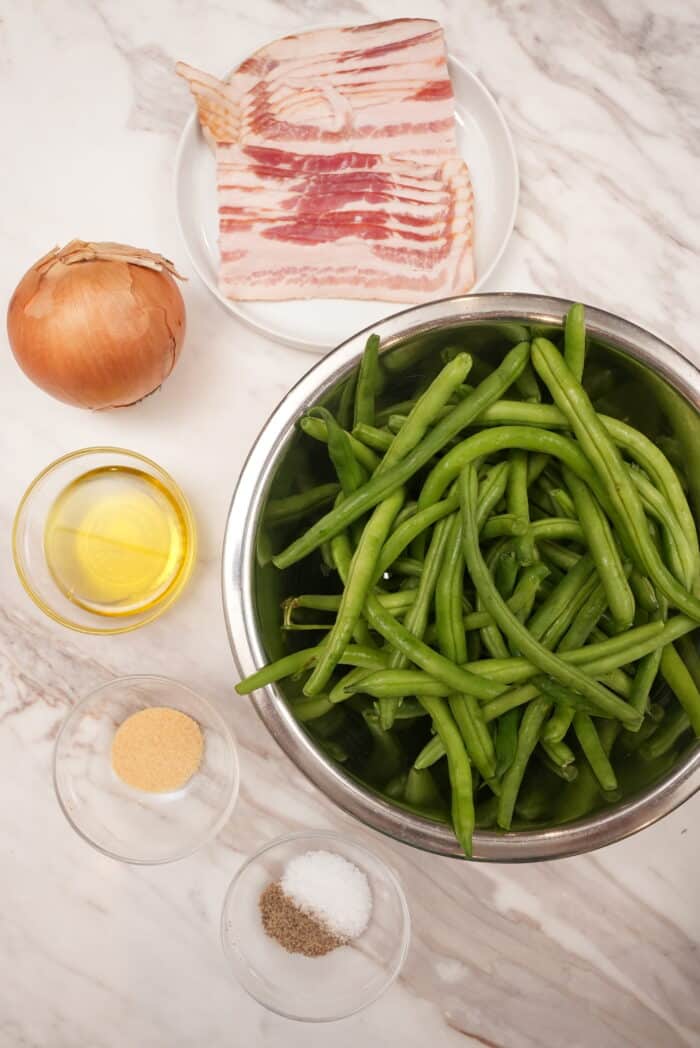 Roasted Green Beans with Bacon (SUPER EASY!) CJ Eats Recipes