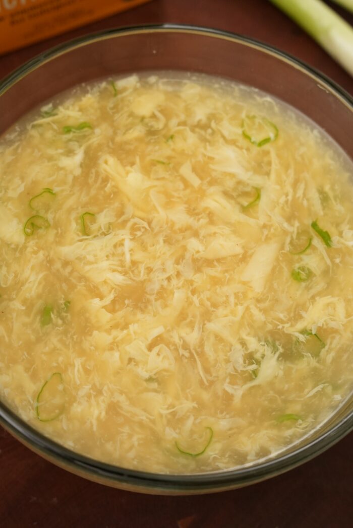 Egg Drop Soup in a bowl