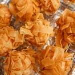 Crispy Dim Sum Fried Shrimp Balls on a wire rack