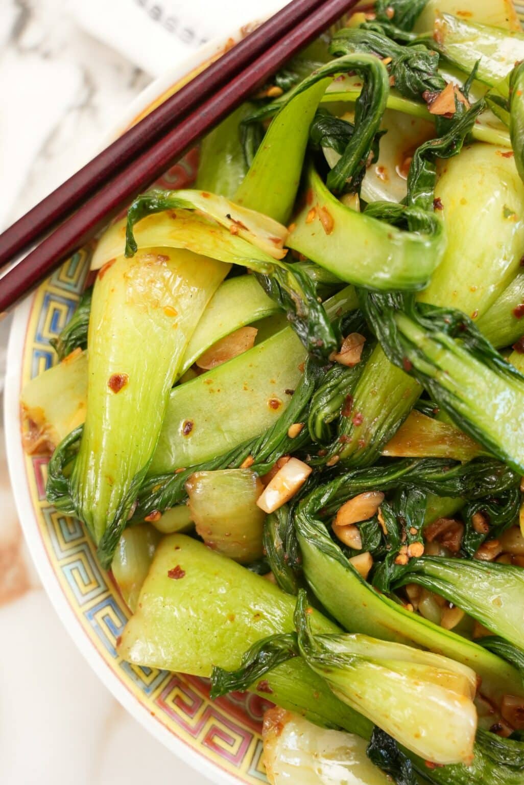 Chili Garlic Bok Choy - CJ Eats Recipes