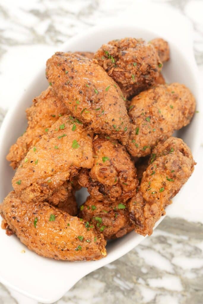 Quick Crispy Pan-Fried Chicken Wings - Savas Kitchen