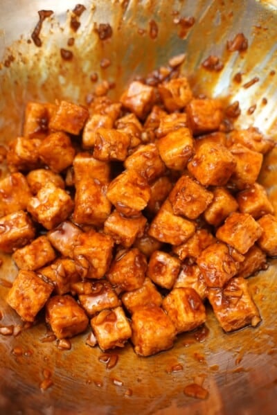 Sweet and Spicy Honey Garlic Tofu (VIDEO) - CJ Eats Recipes