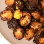 Air Fryer Brussels Sprouts in a bowl