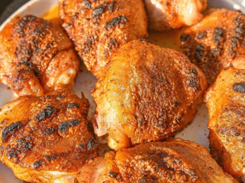 Perfectly Grilled Chicken Thighs Bone In or Boneless