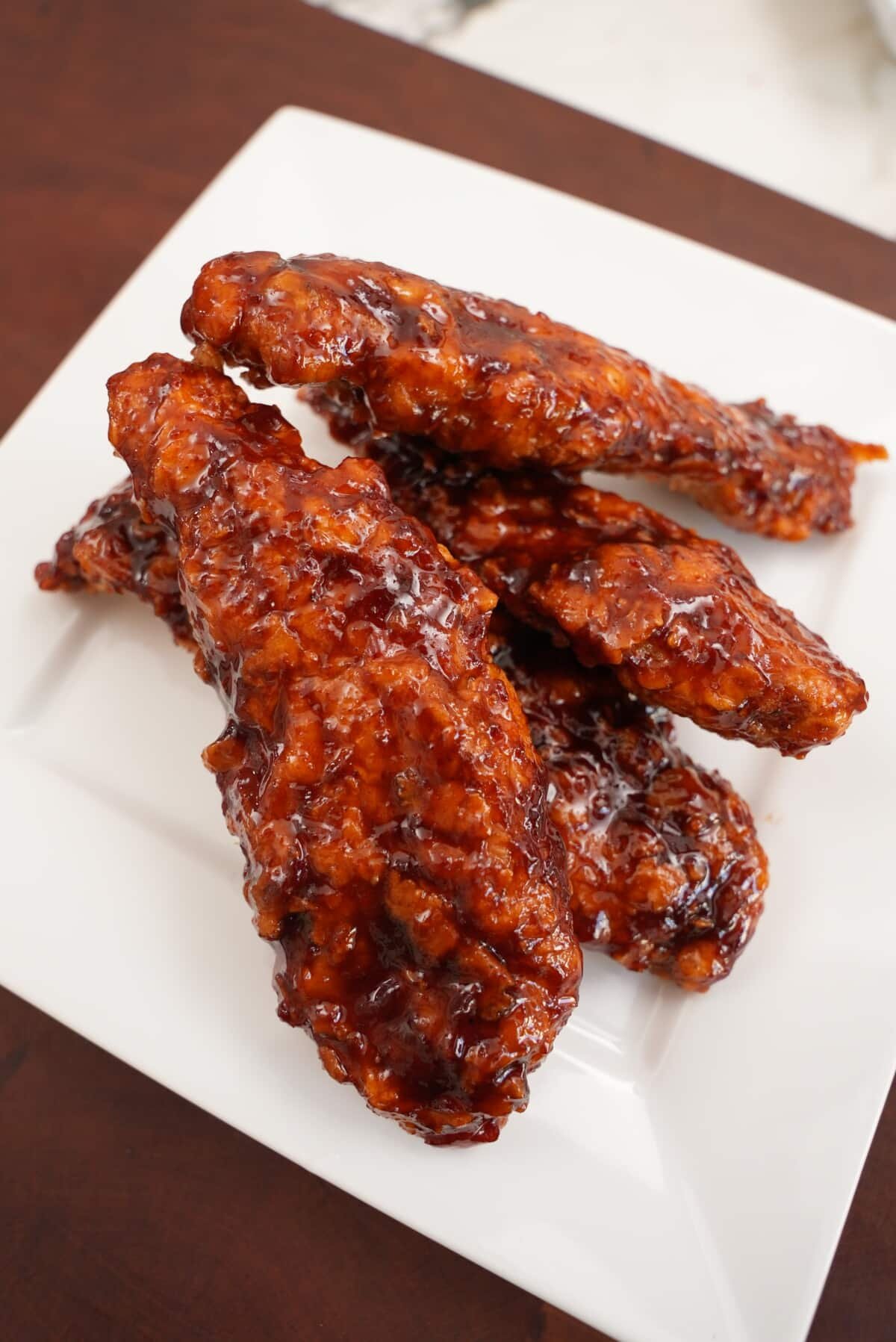 Korean Fried Chicken on a plate.