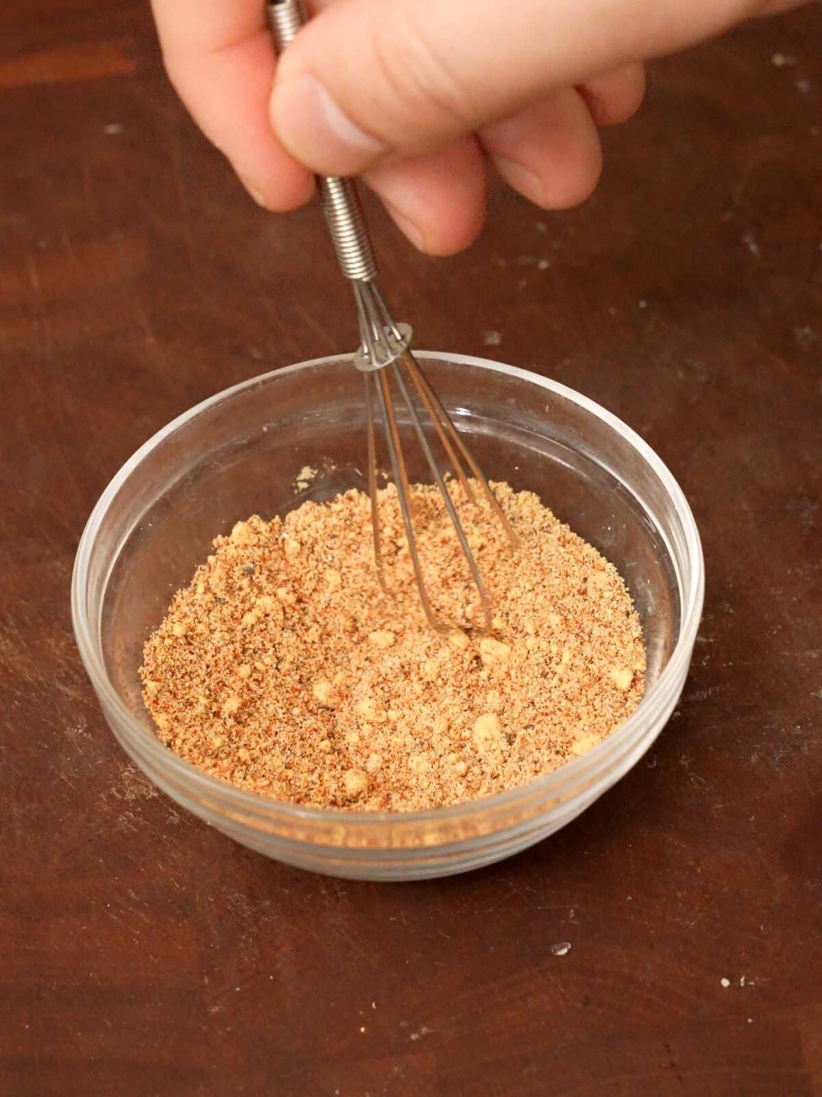 Spices mixed in a bowl.