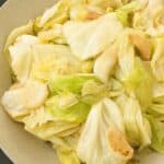 Copycat Din Tai Fung Taiwanese Cabbage with Garlic in a bowl.