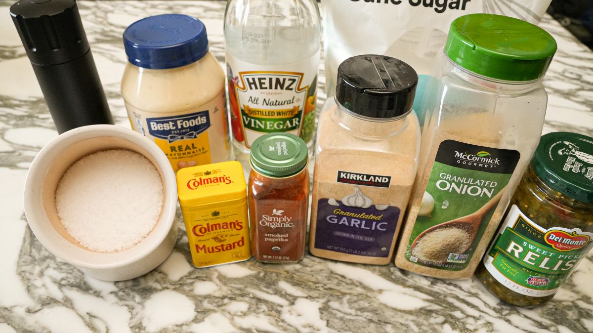 Raw ingredients for Big Mac Sauce.