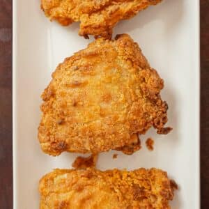 Air Fryer Fried Chicken on a plate.
