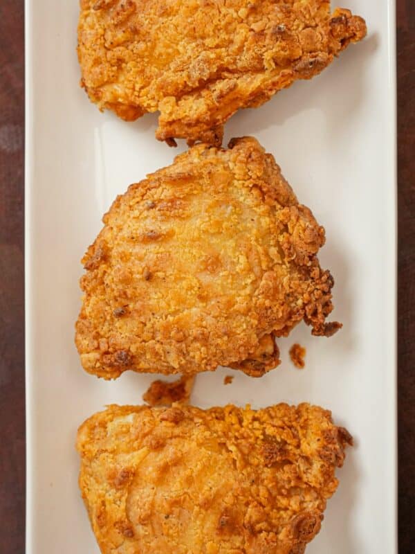 Air Fryer Fried Chicken on a plate.
