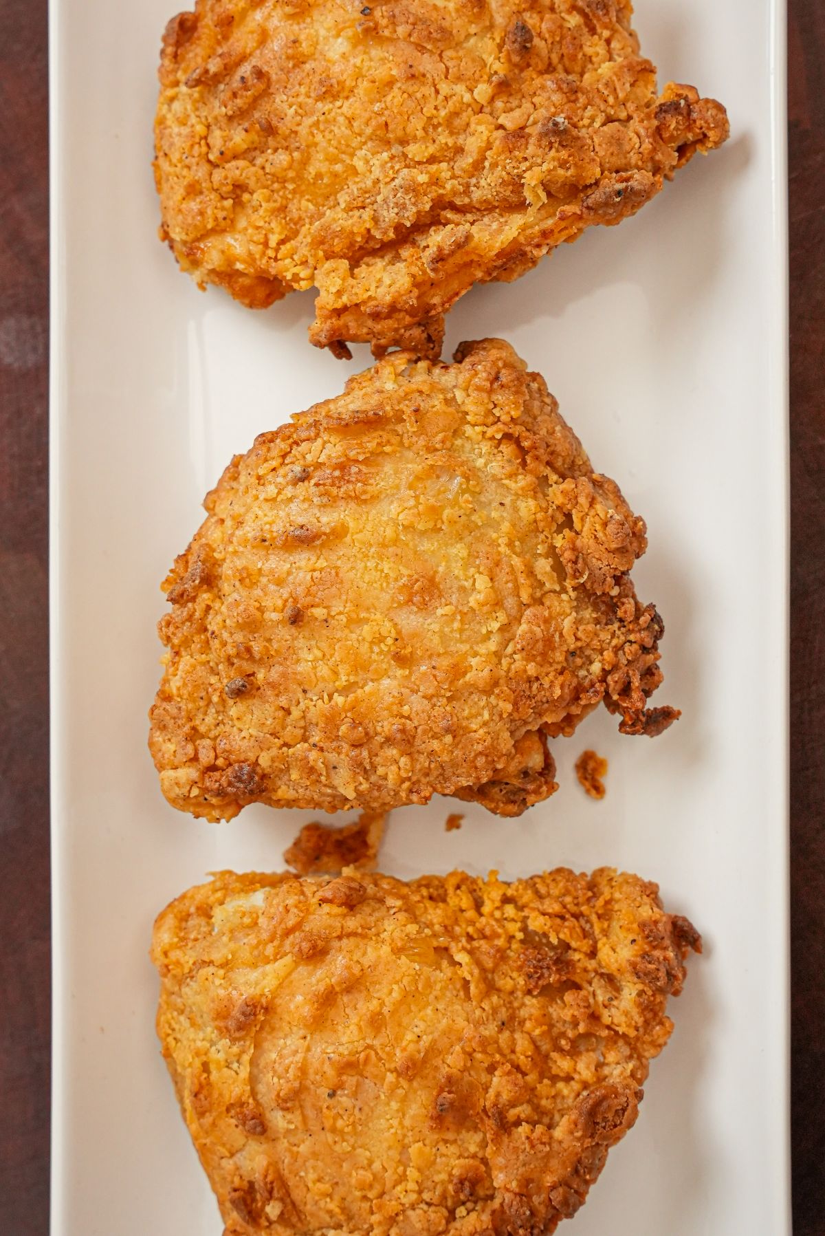 Air Fryer Fried Chicken on a plate.