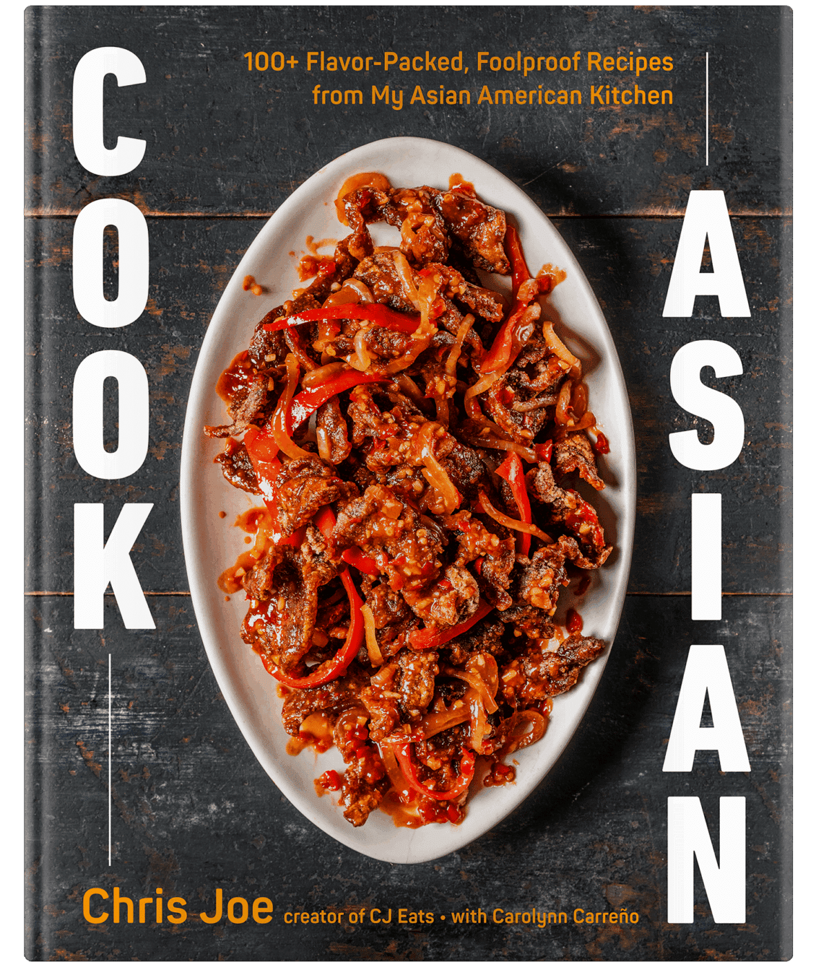 The cover of the cookbook COOK ASIAN, by Chris Joe, creator of the social media channel CJ Eats.